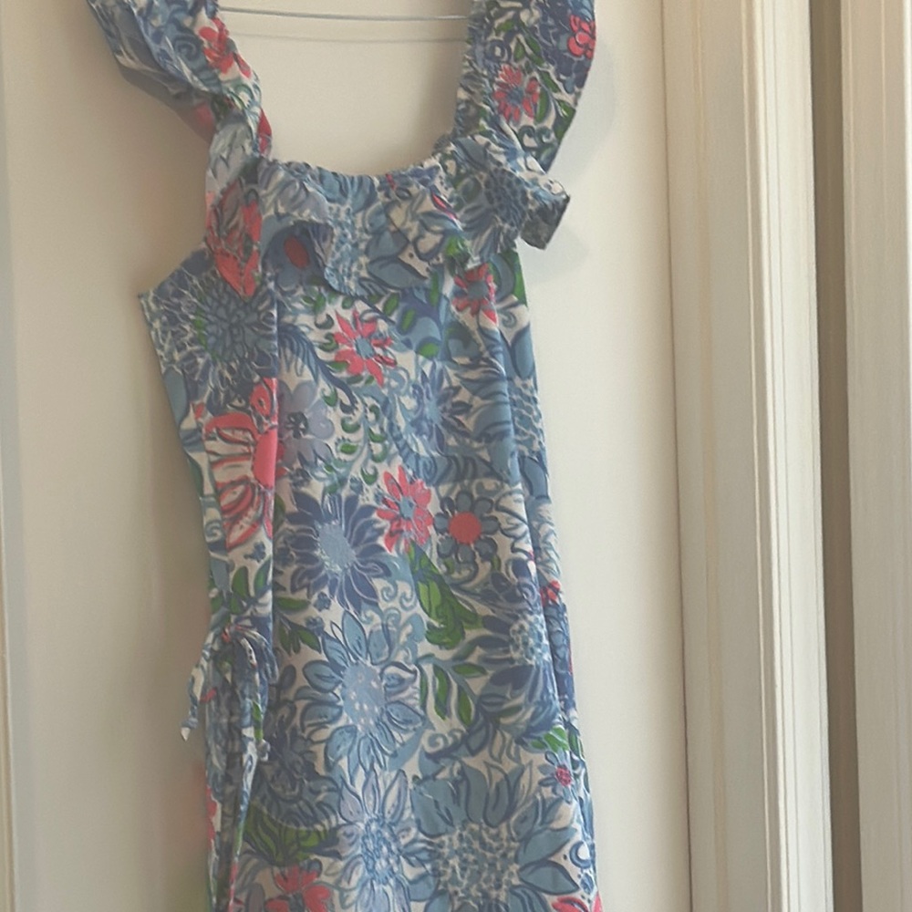 Floral Ruffle Strap Romper - Picture 3 of 4